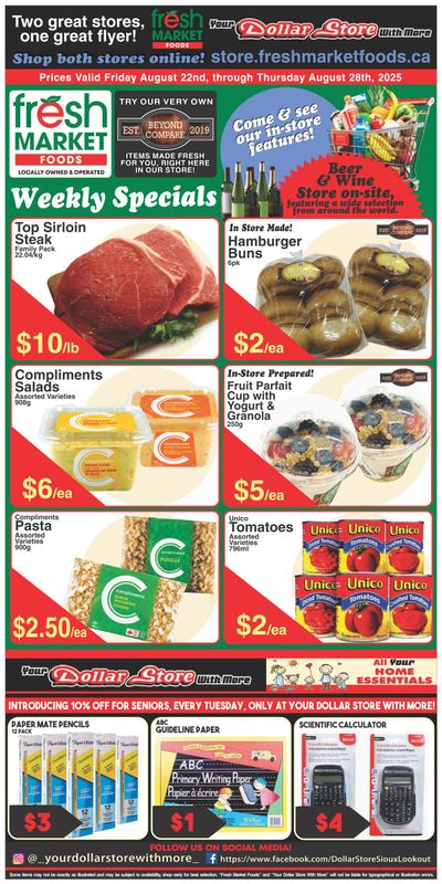 Fresh Market Foods Flyer August 22 to 28