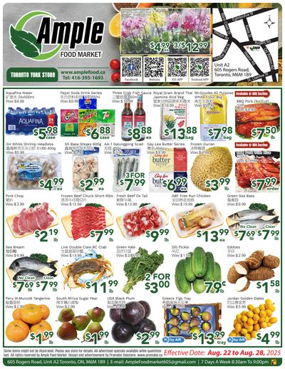 Ample Food Market (North York) Flyer August 22 to 28