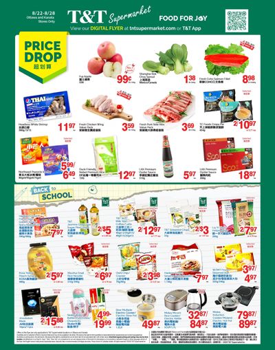 T&T Supermarket (Ottawa & Kanata) Flyer August 22 to 28