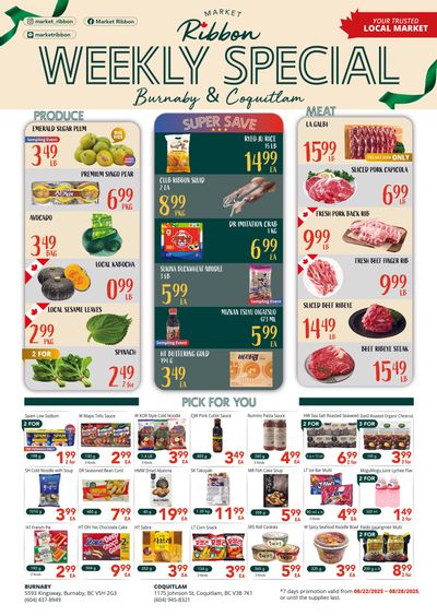 Market Ribbon Flyer August 22 to 28