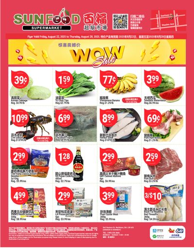 Sunfood Supermarket Flyer August 22 to 28