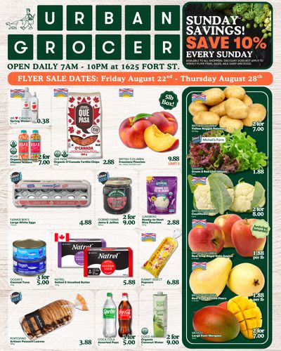 Urban Grocer Flyer August 22 to 28