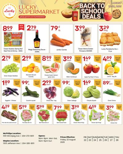 Lucky Supermarket (Winnipeg) Flyer August 22 to 28