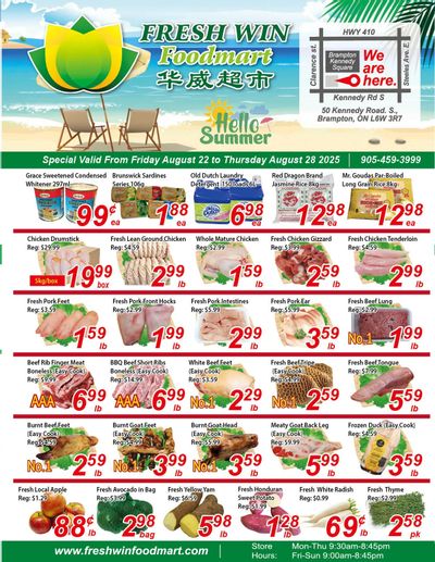 Fresh Win Foodmart Flyer August 22 to 28