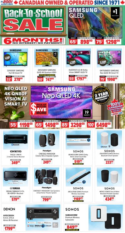 2001 Audio Video Flyer August 22 to 28