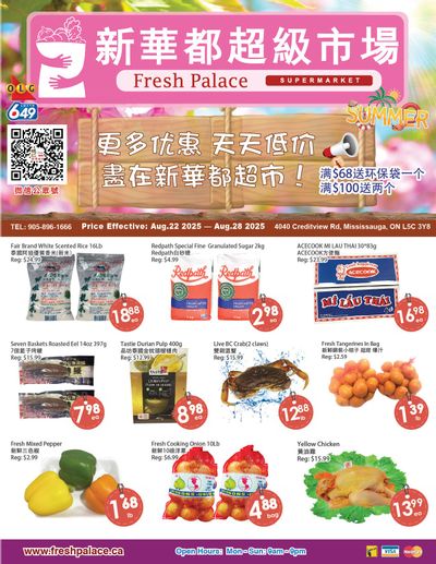 Fresh Palace Supermarket Flyer August 22 to 28