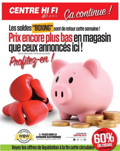 Centre Hi-Fi Flyer August 22 to 28