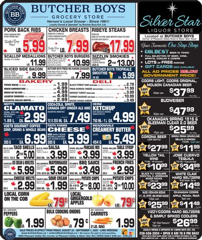 Butcher Boys Grocery Store Flyer August 22 to September 1
