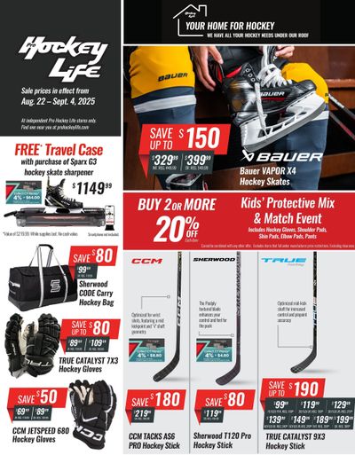 Pro Hockey Life Flyer August 22 to September 4