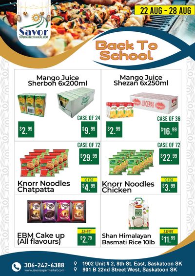 Savor Supermarket Flyer August 22 to 28