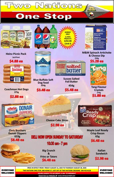 Two Nations One Stop Flyer August 22 to 28