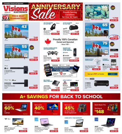 Visions Electronics Flyer August 22 to 28