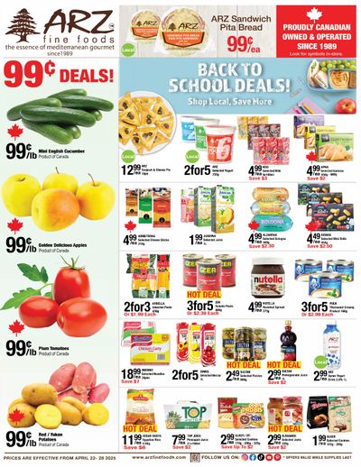 Arz Fine Foods Flyer August 22 to 28