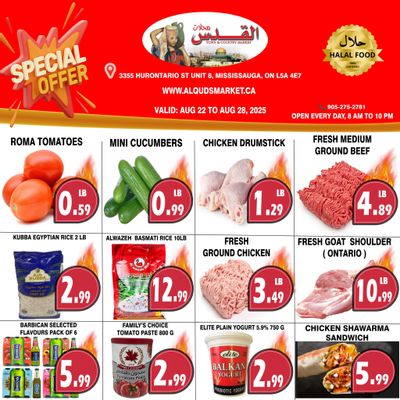 Al-Quds Supermarket Flyer August 22 to 28
