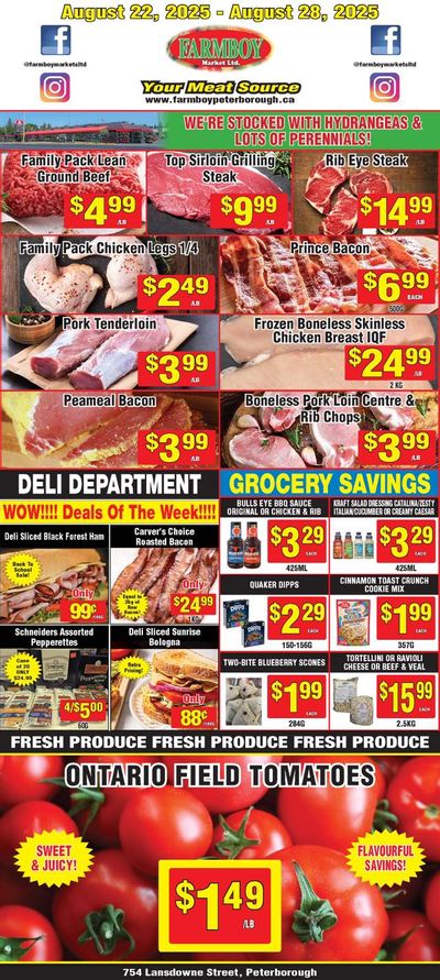 Farmboy Peterborough Flyer August 22 to 28