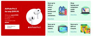 Staples Canada: Save up to $300 on Top Tech for Back To School + More