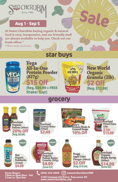 Sweet Cherubim Flyer August 1 to September 5
