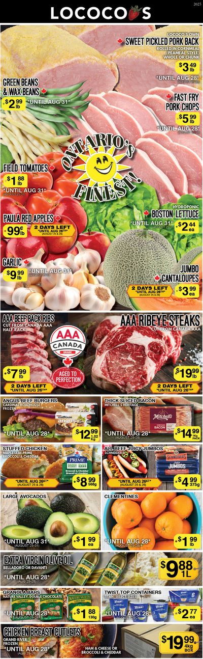 Lococo's Flyer August 25 to 31