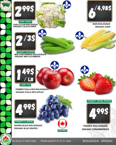 Marches Tau Produce Flyer August 25 to 31