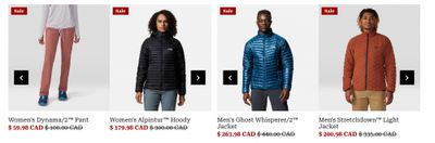 Mountain Hardwear Canada: Summer Sale up to 40% off + Outlet