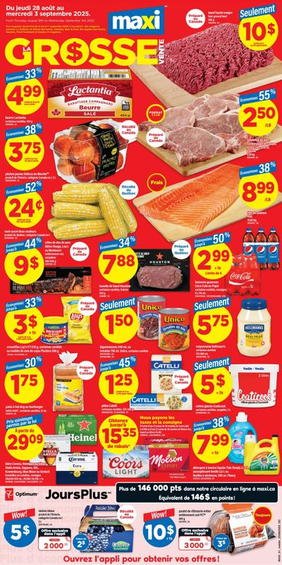 Maxi Flyer August 28 to September 3