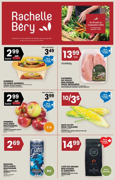 Rachelle Bery Grocery Flyer August 28 to September 3