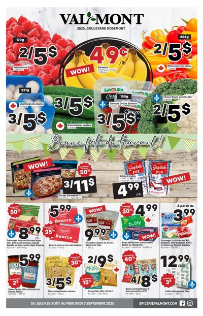 Val-Mont Flyer August 28 to September 3