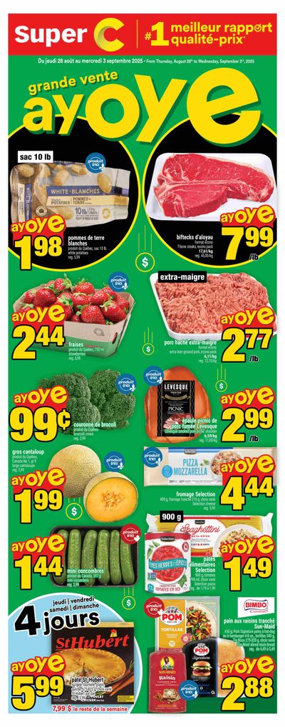 Super C Flyer August 28 to September 3