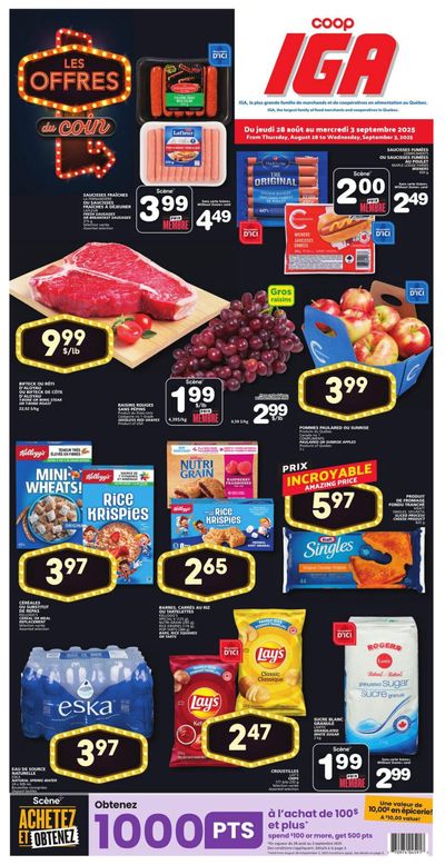 Coop IGA (QC) Flyer August 28 to September 3