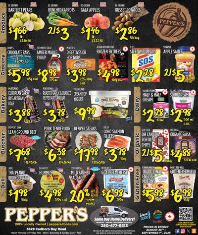Pepper's Foods Flyer August 26 to September 1