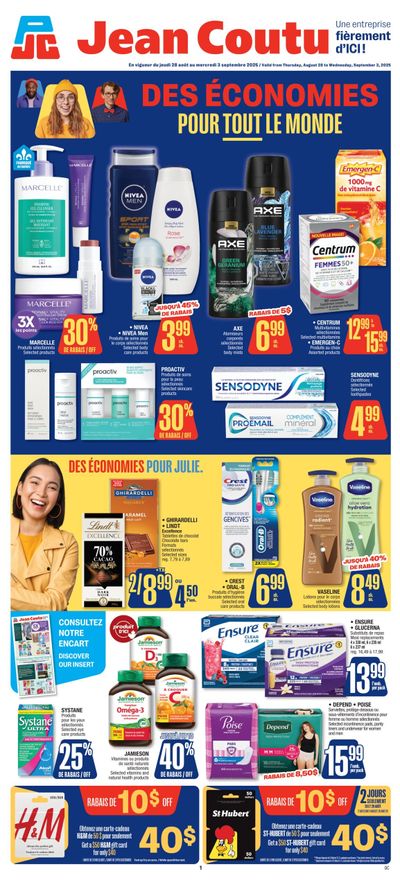 Jean Coutu Flyer August 28 to September 3