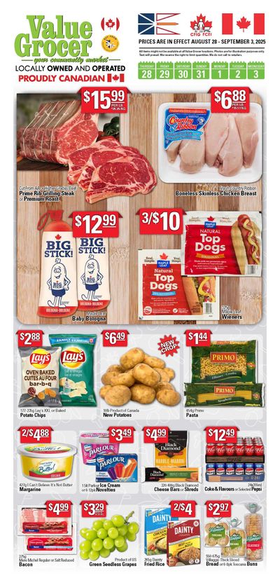 Value Grocer Flyer August 28 to September 3