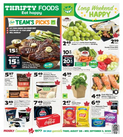 Thrifty Foods Flyer August 28 to September 3