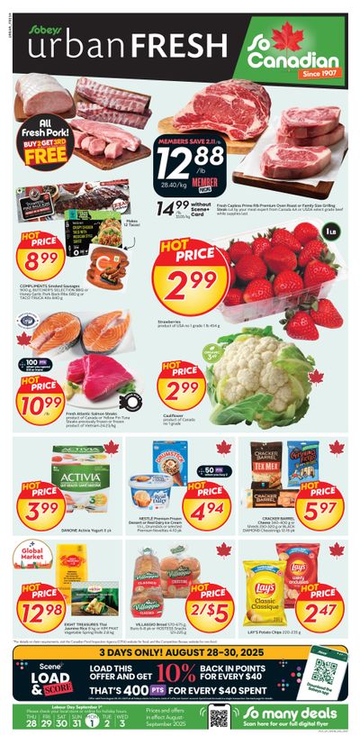 Sobeys Urban Fresh Flyer August 28 to September 3
