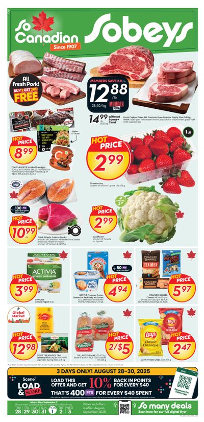 Sobeys (ON) Flyer August 28 to September 3