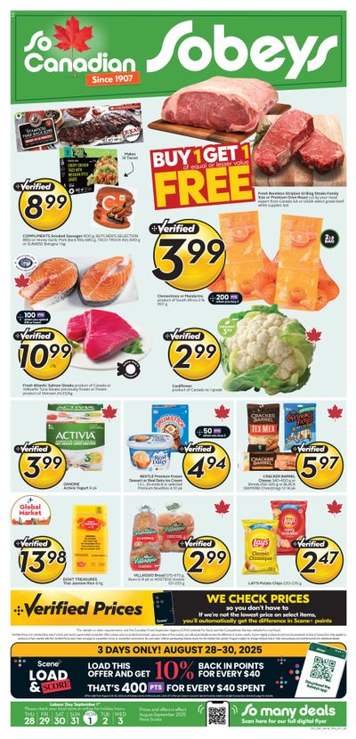 Sobeys (Atlantic) Flyer August 28 to September 3