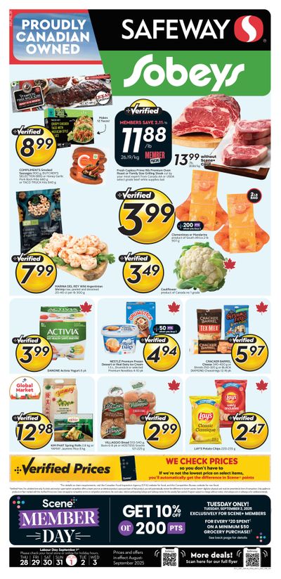 Sobeys/Safeway (AB, SK & MB) Flyer August 28 to September 3