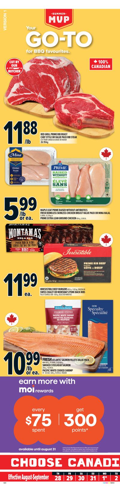 Metro (ON) Flyer August 28 to September 3