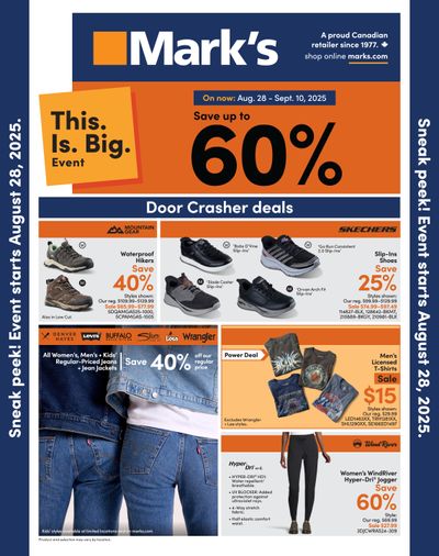 Mark's Flyer August 28 to September 10