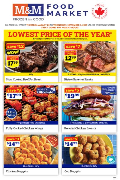 M&M Food Market (ON) Flyer August 28 to September 3