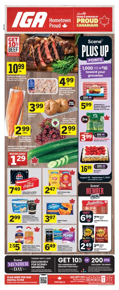 IGA (AB, BC) Flyer August 28 to September 3
