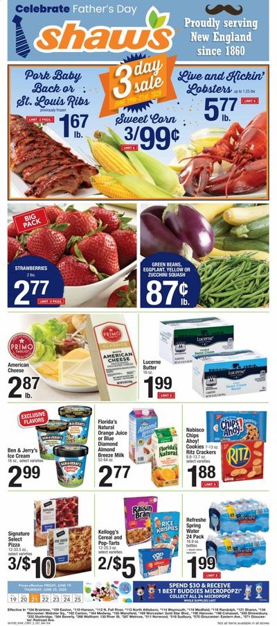 Shaw’s Weekly Ad & Flyer June 19 to 25
