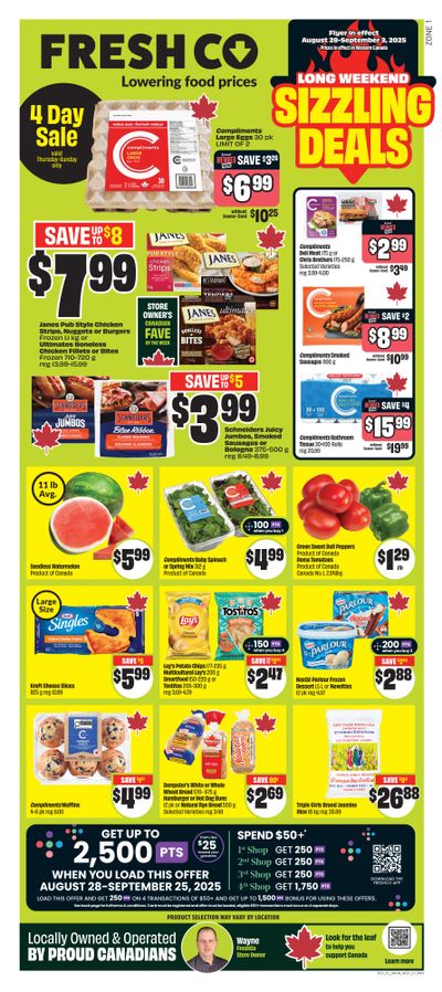 FreshCo (West) Flyer August 28 to September 3