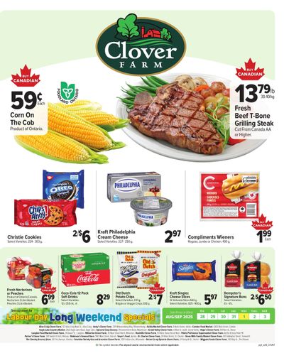 Clover Farm (ON) Flyer August 28 to September 3