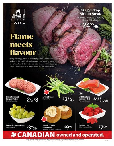 Urban Fare Flyer August 28 to September 3