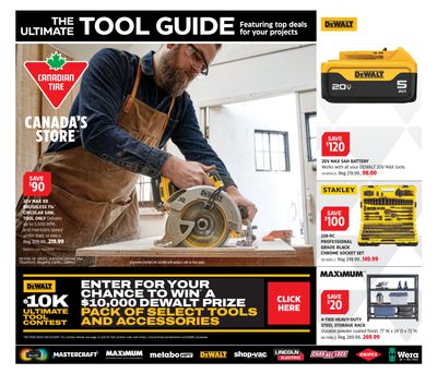Canadian Tire The Tool Guide Flyer August 29 to September 18