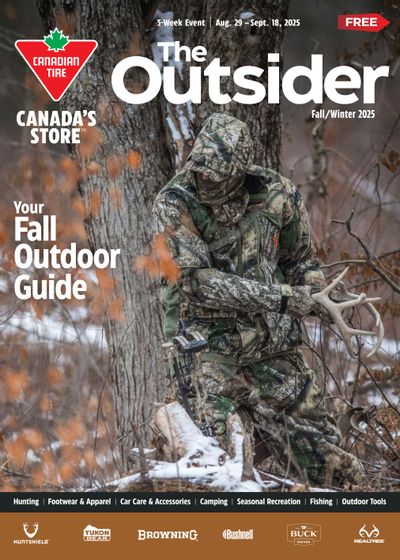 Canadian Tire The Outsider Flyer August 29 to September 18