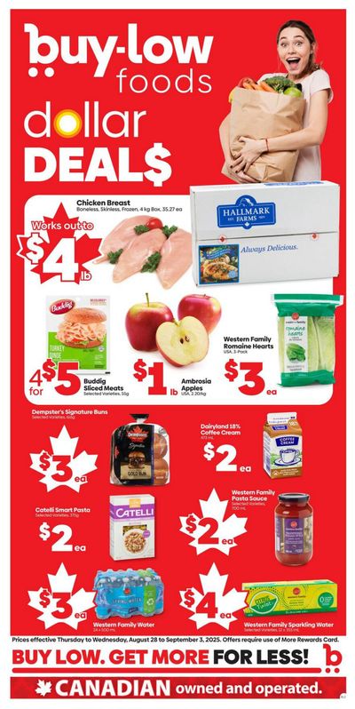 Buy-Low Foods Flyer August 28 to September 3
