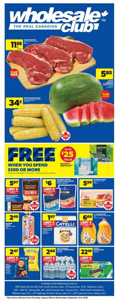 Real Canadian Wholesale Club Flyer August 28 to September 3