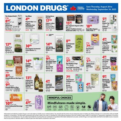 London Drugs Mindful Choices Flyer August 28 to September 24